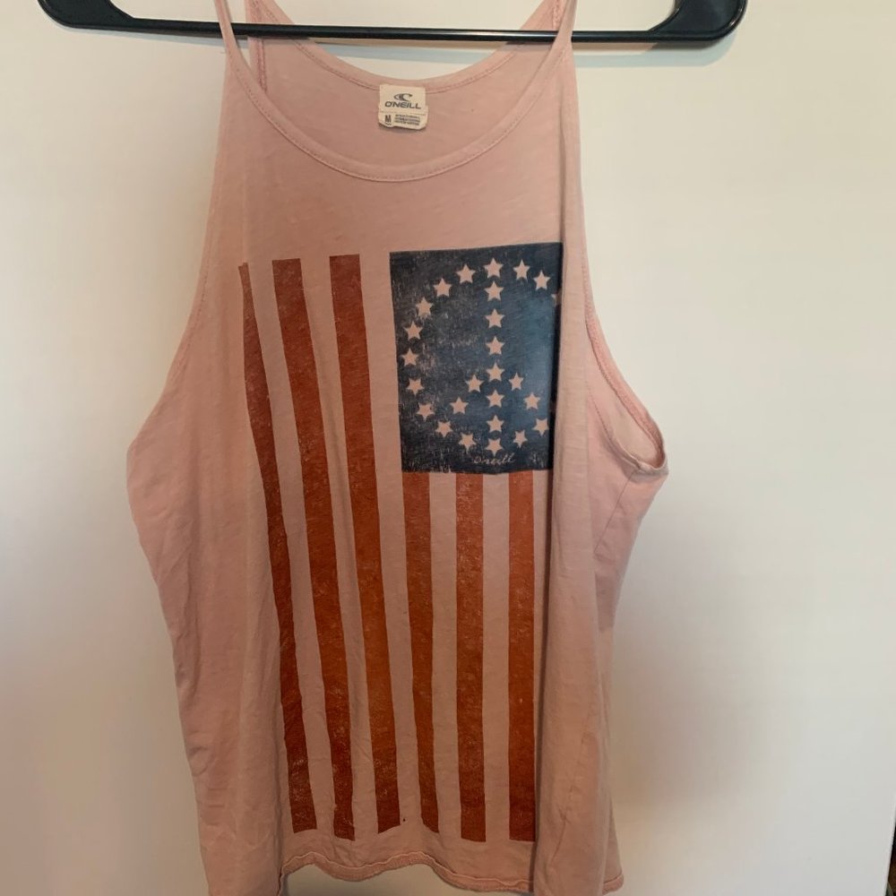 O'Neill American Flag Tank Top